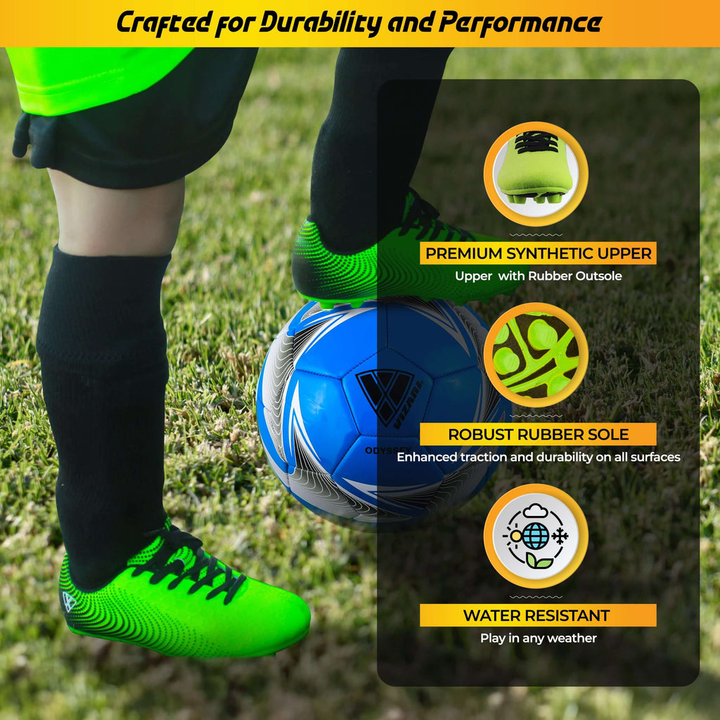 Vizari Stealth Firm Ground Soccer Shoes – Green/Black