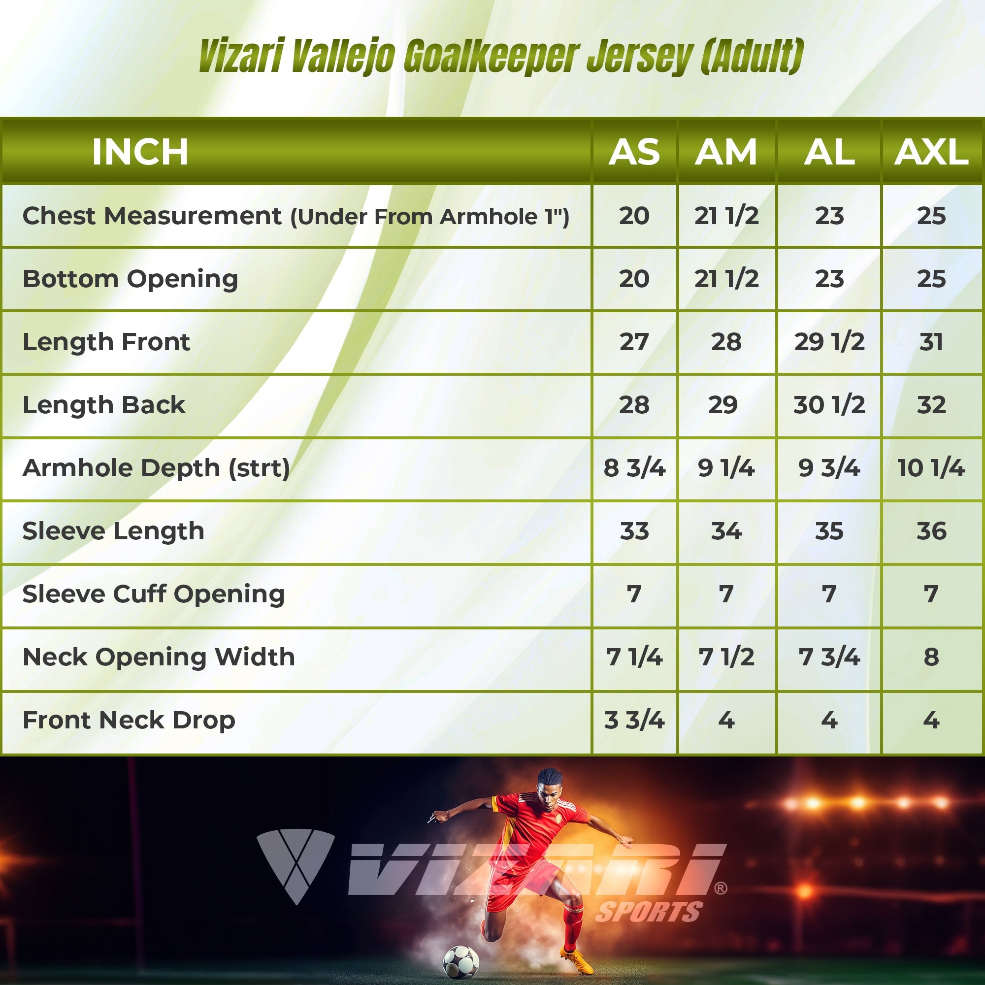 Vallejo Goalkeeper Jersey-Yellow/Black