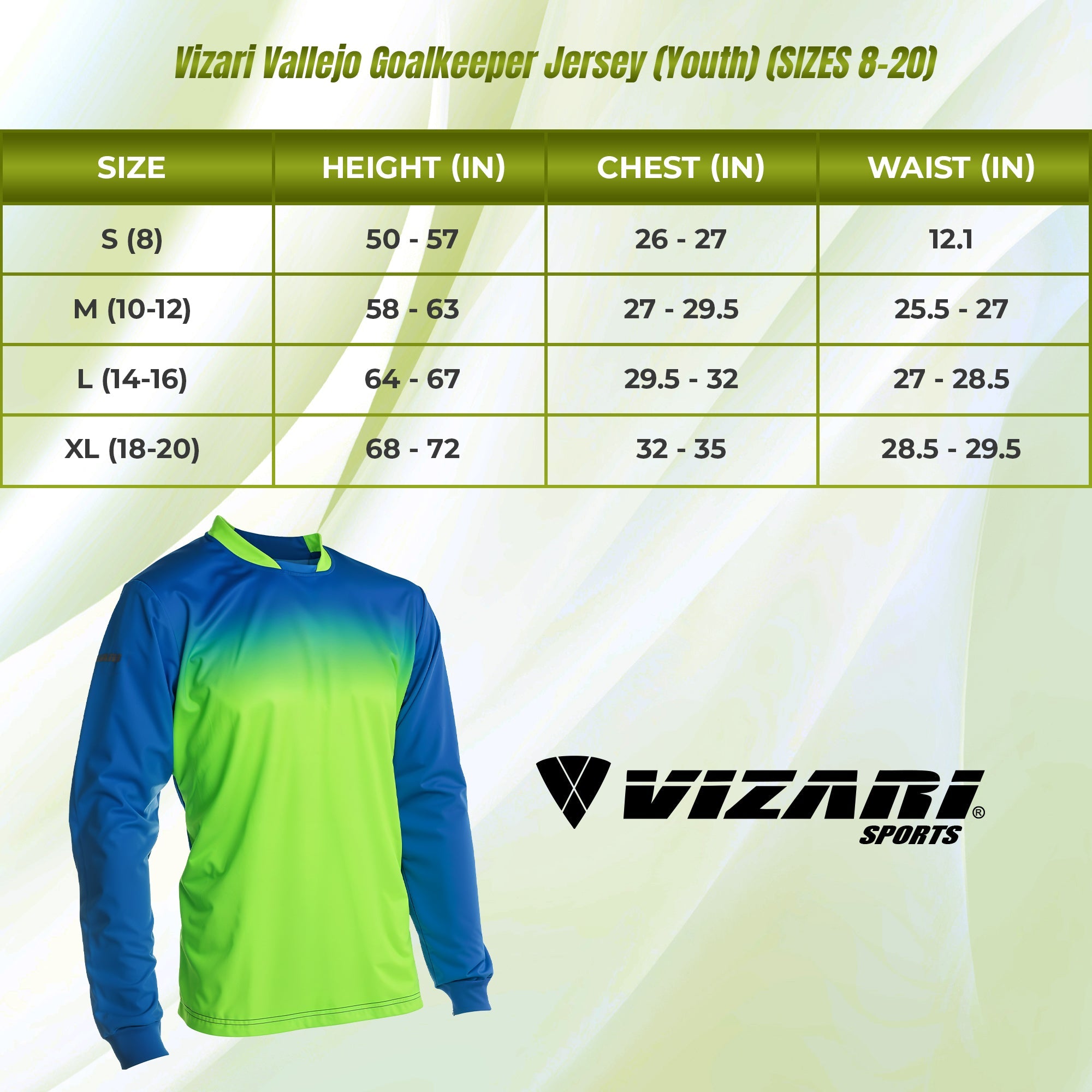 Vallejo Goalkeeper Jersey - Royal/Green