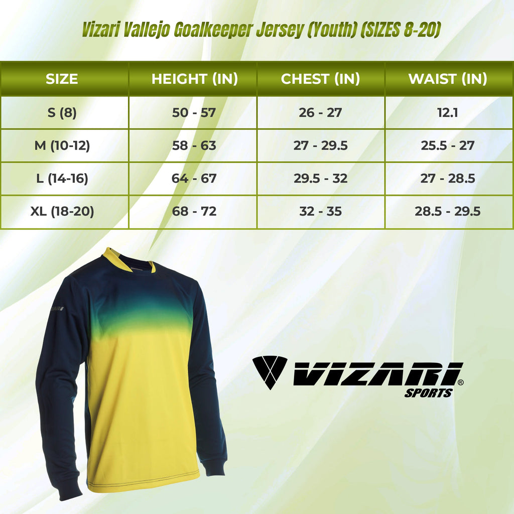 Vallejo Goalkeeper Jersey-Yellow/Black