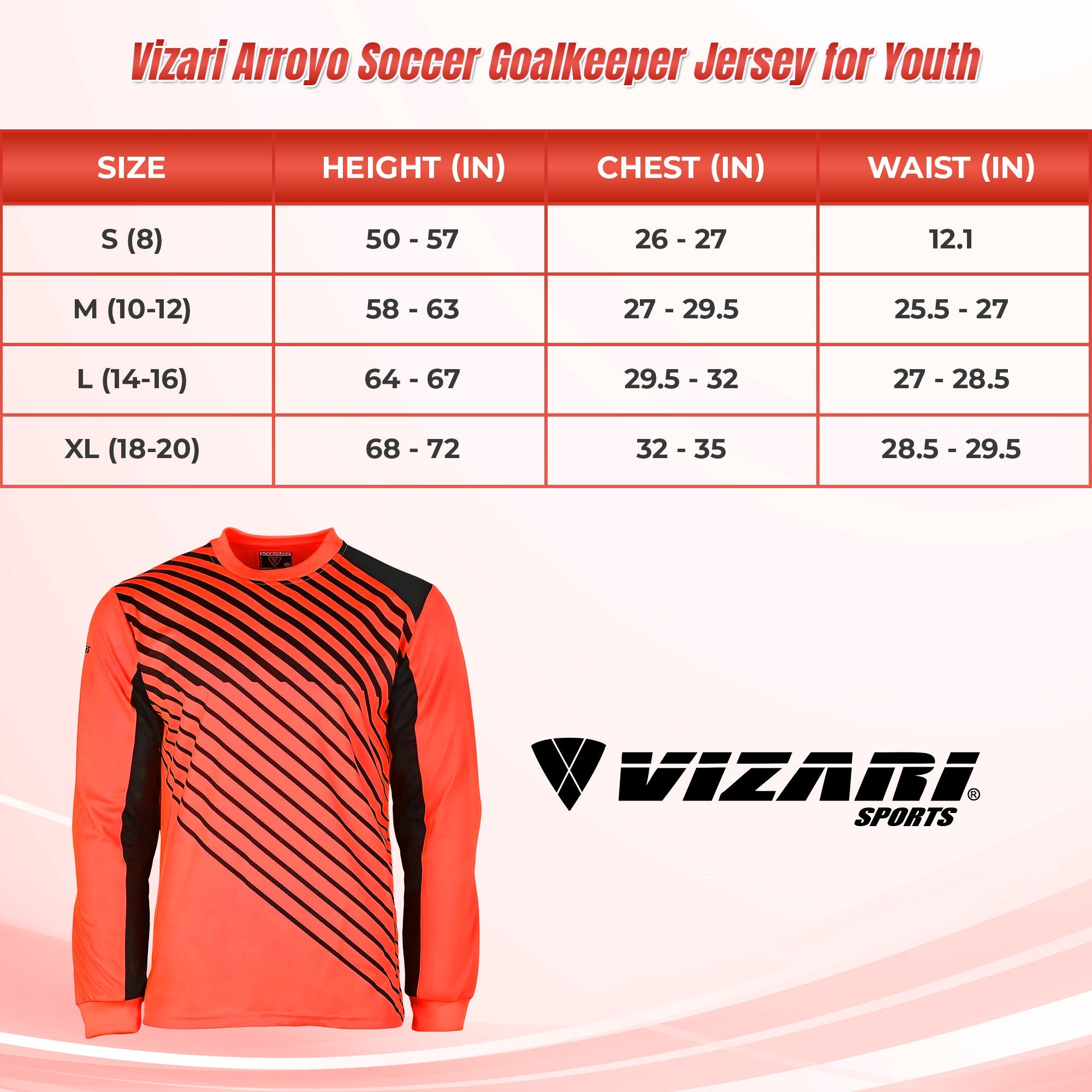 Arroyo Goalkeeping Jersey-Orange/Navy