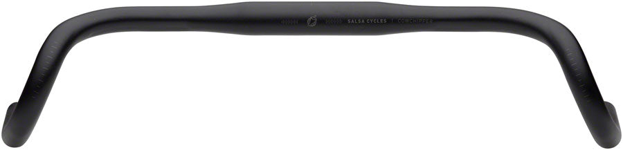 Salsa Cowchipper Drop Handlebar - 31.8mm Clamp 52cm Width Aluminum Black
