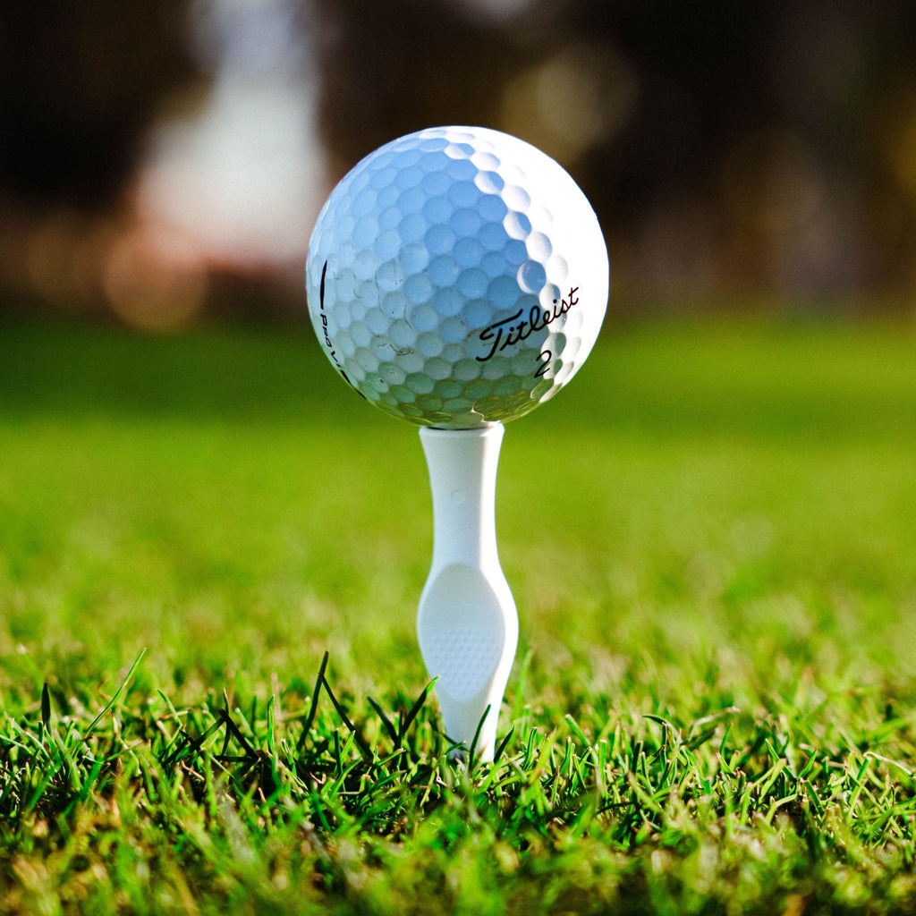 3'' Divot Tee – White – Step Up Golf Tee & Divot Repair Tool