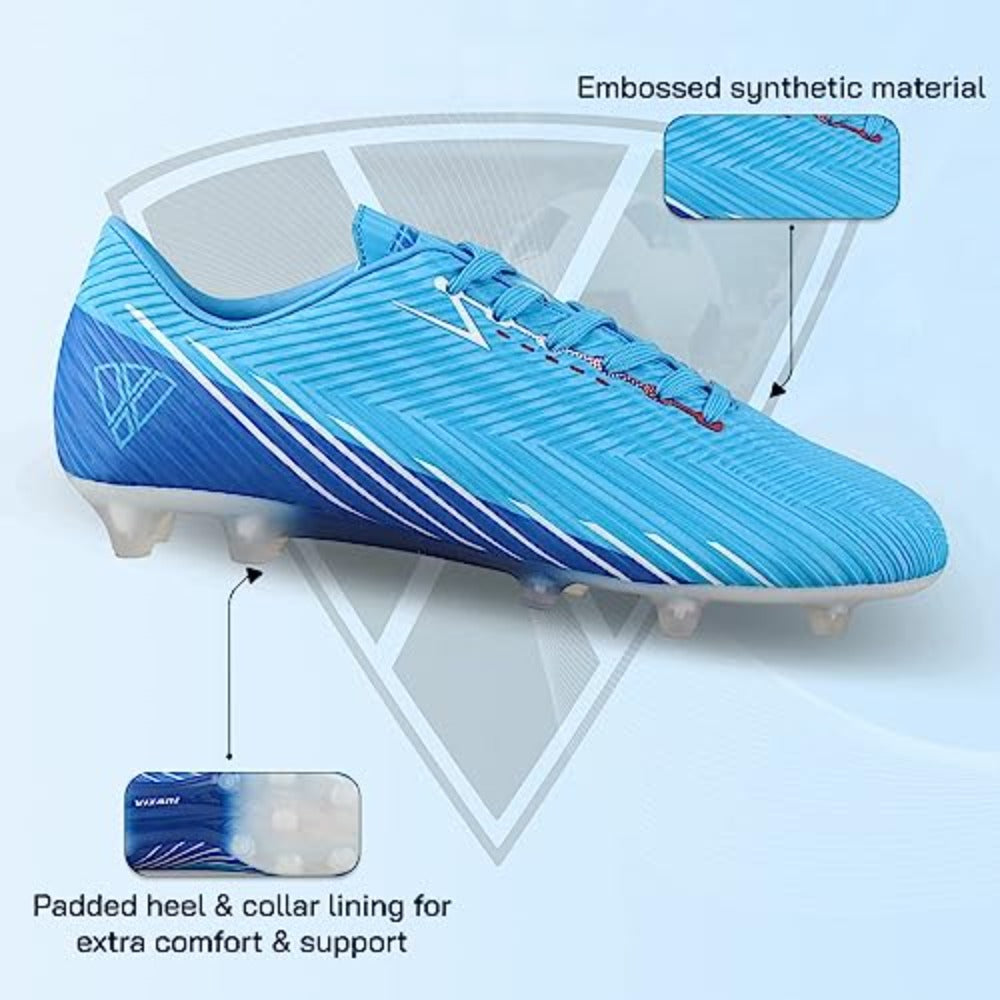 Tesoro Firm Ground Soccer Shoes -Sky/Navy