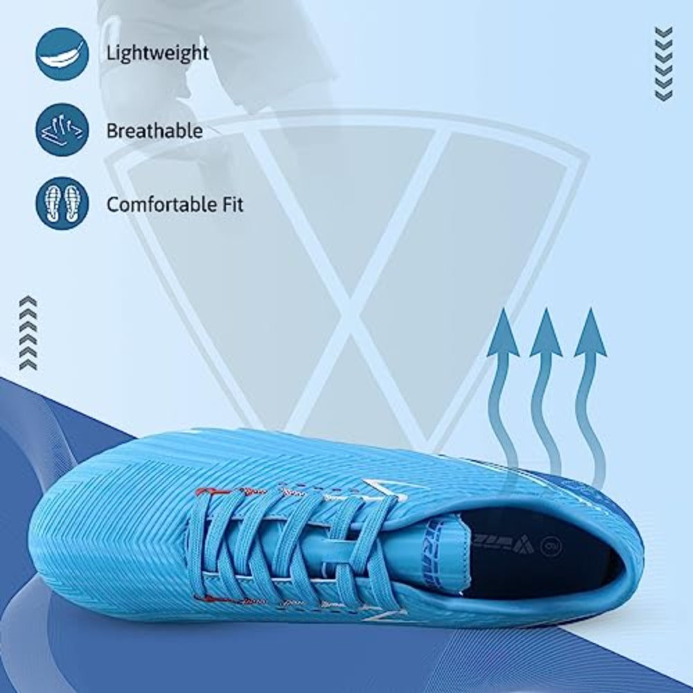 Tesoro Firm Ground Soccer Shoes -Sky/Navy