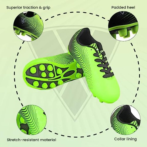 Stealth Firm Ground Soccer Shoes -Green/Black