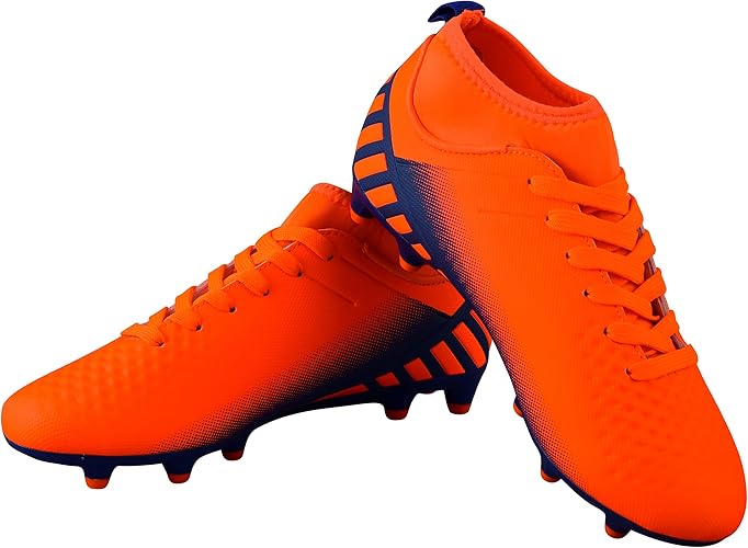 Vizari Santos Junior FG Mid Cut Soccer Shoes – Orange/Blue