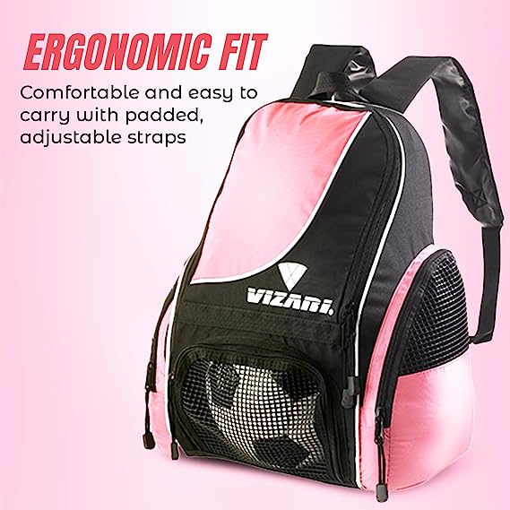 Solano Soccer Sport Backpack-Pink