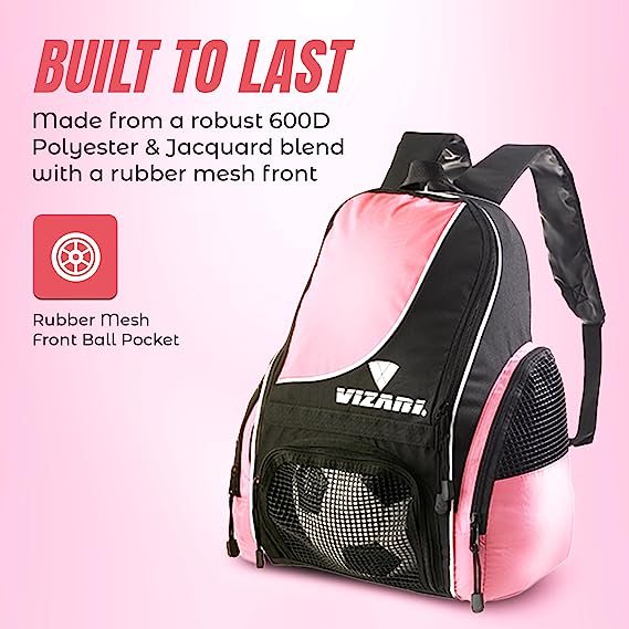 Solano Soccer Sport Backpack-Pink