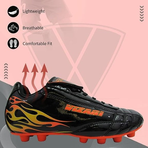 Blaze Firm Ground Soccer Shoes -Black/Orange