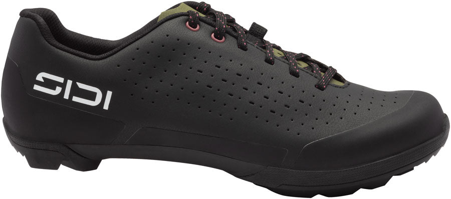 SIDI Asper Laces Gravel Shoes - Men's Black/Olive Green 46