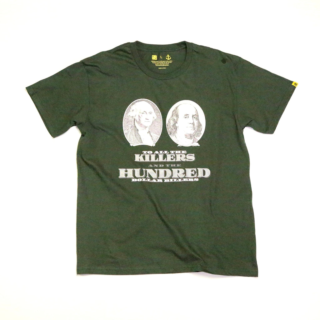 No Feelings T Shirt - Money Green