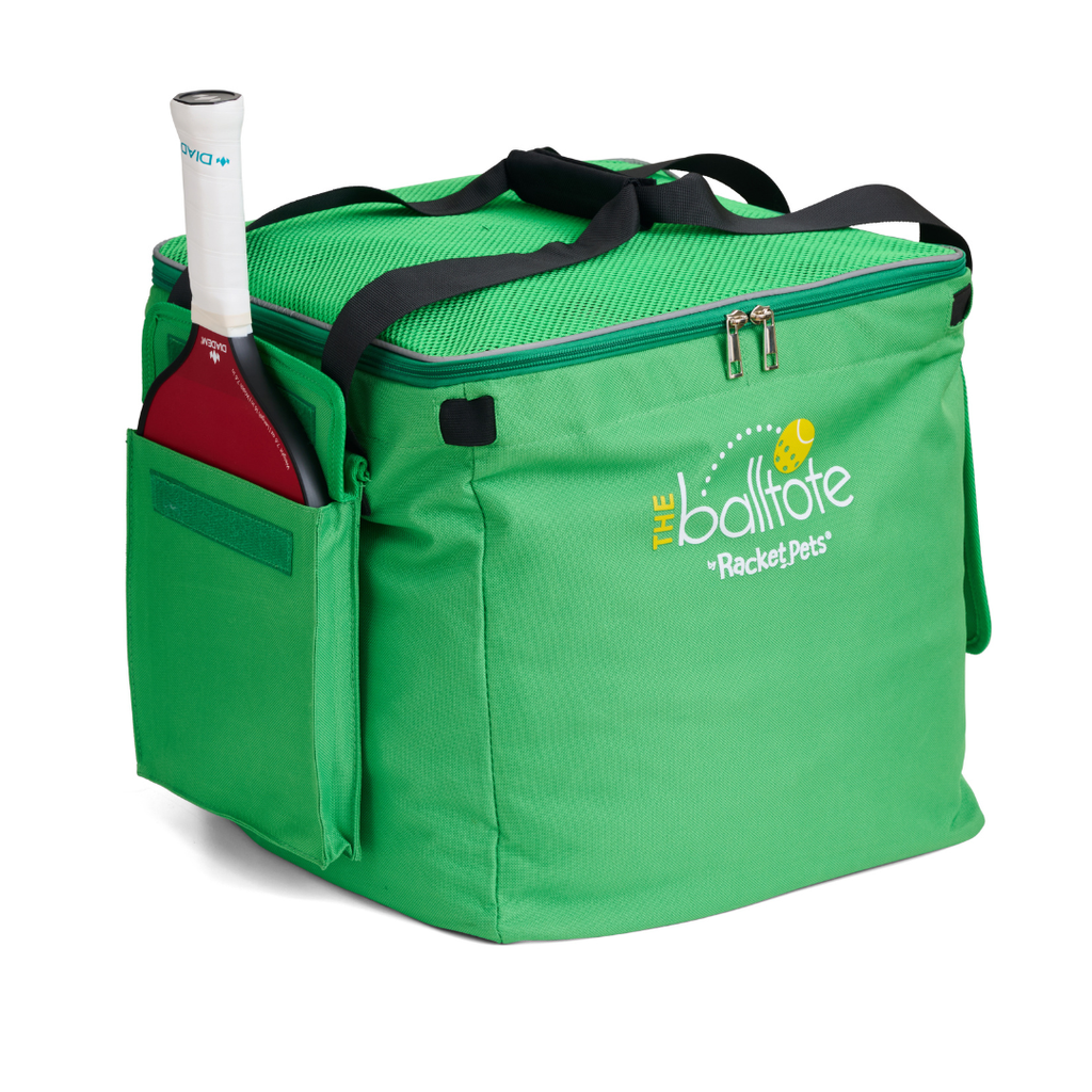 Ball Tote - Green Replacement Bag for Tennis and Pickleball Pro Teaching Cart