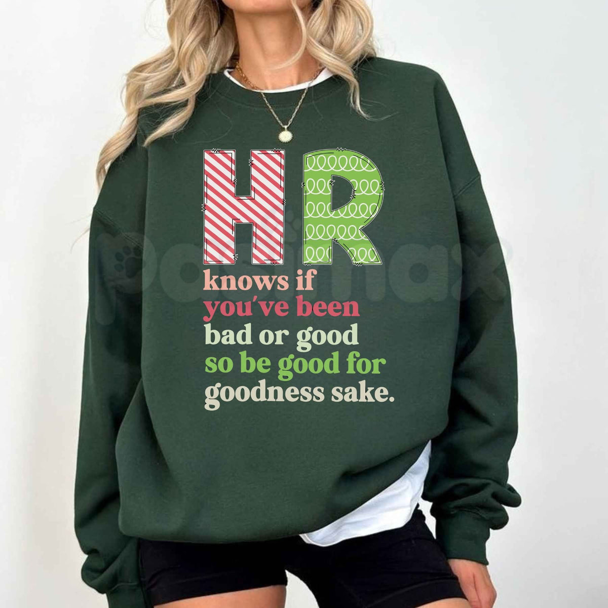 Christmas HR Santa Belt Sweatshirt | Funny Corporate Holiday Crewneck
