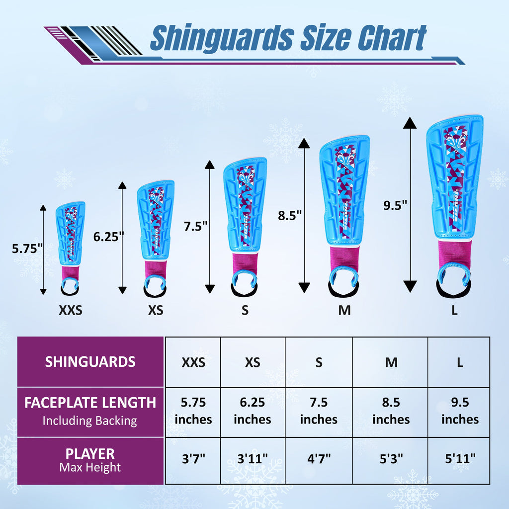 Frost Soccer Shin Guard-Blue/Maroon