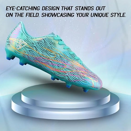 Ladera Firm Ground Soccer Shoes-Aqua