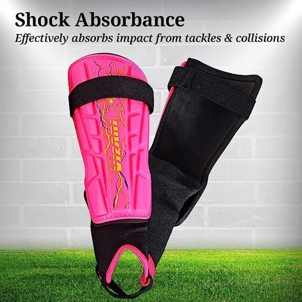 Zodiac Soccer Shin Guard with Detachable Ankle Protection-Pink