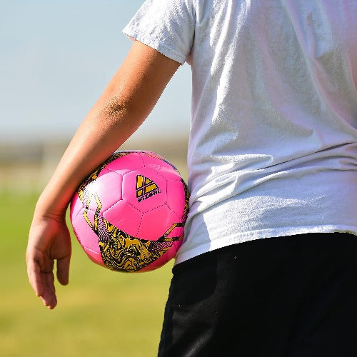 Toledo Soccer Ball-Pink/Neon Yellow
