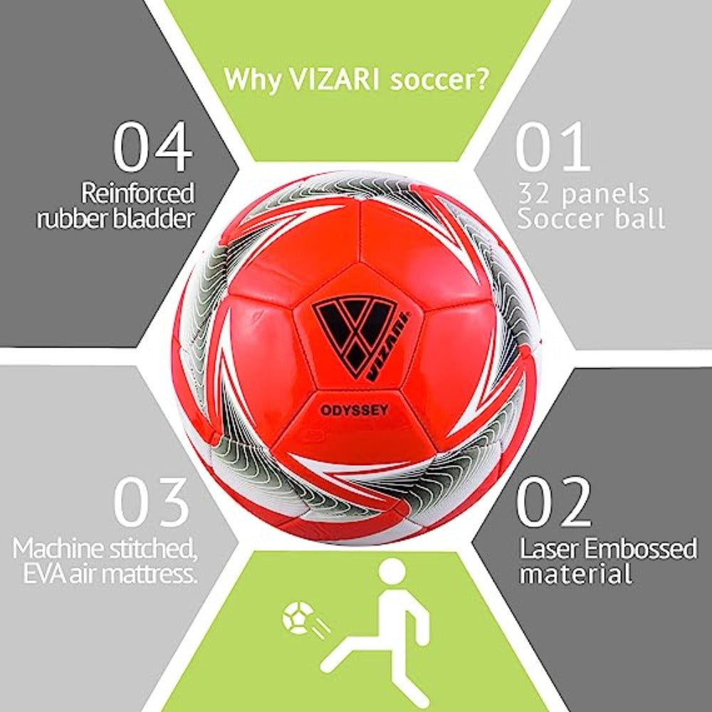 Sport Usa Odyssey Soccer Ball-Red