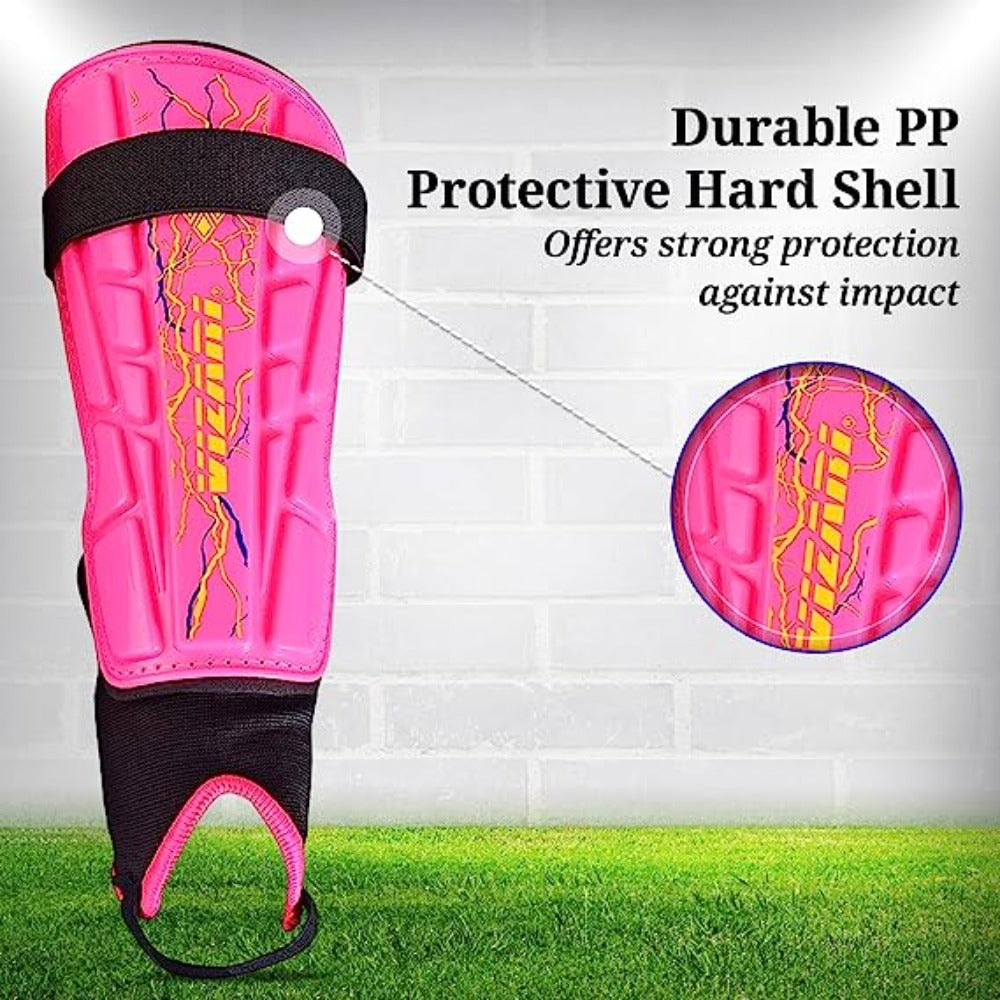 Zodiac Soccer Shin Guard with Detachable Ankle Protection-Pink