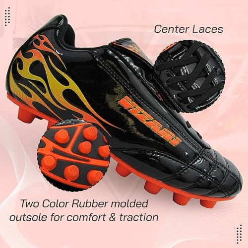 Blaze Firm Ground Soccer Shoes -Black/Orange