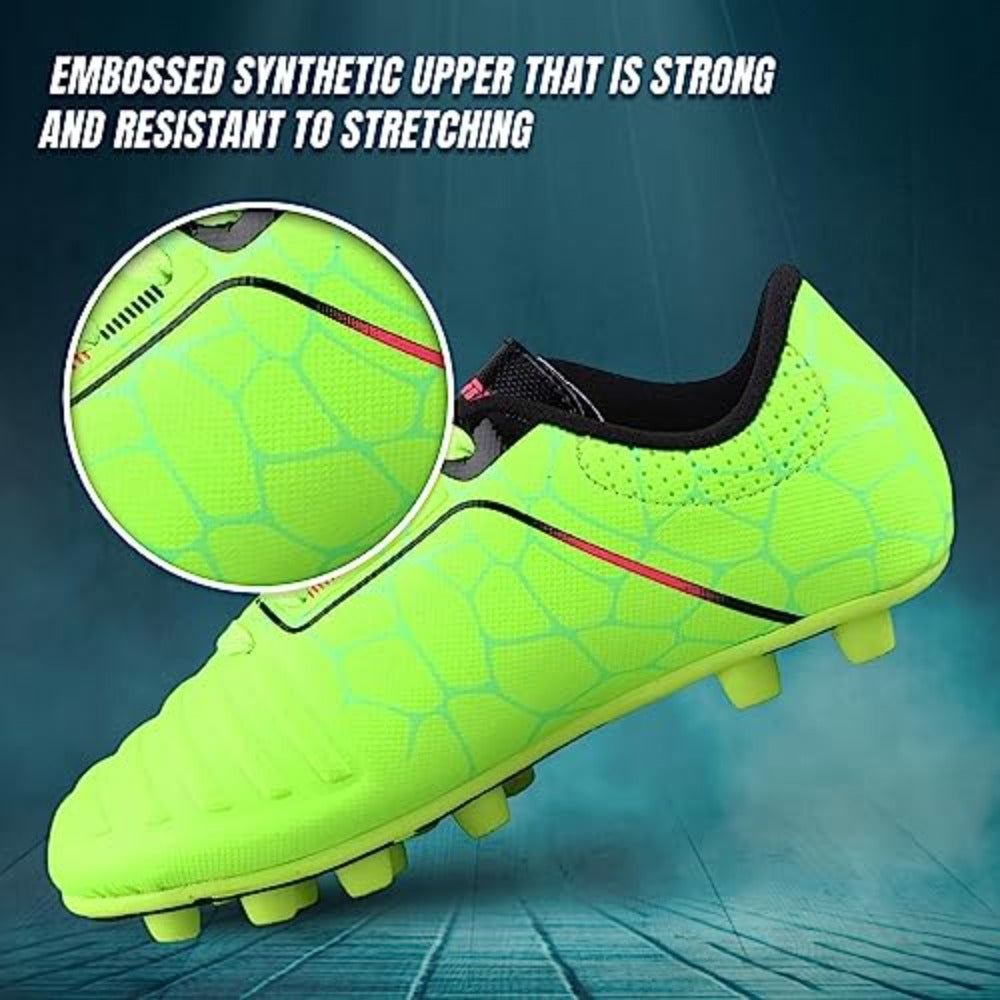 Catalina JR. Firm Ground Soccer Shoes-Green/Black/Fuschia