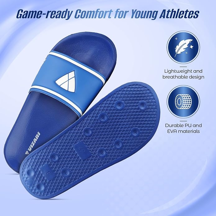 Vizari Youth Soccer Slide Sandals – Blue