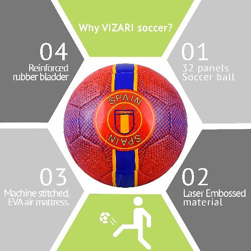 Y18 Spain Soccer Ball-Red