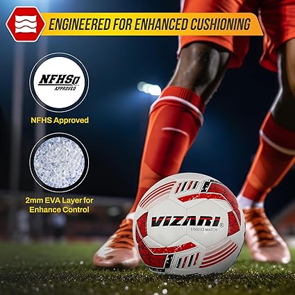 Stadio Match NFHS Soccer Ball-White
