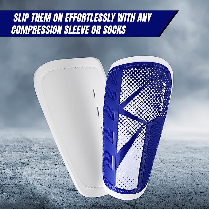 Vector Soccer Shin Guard-Blue