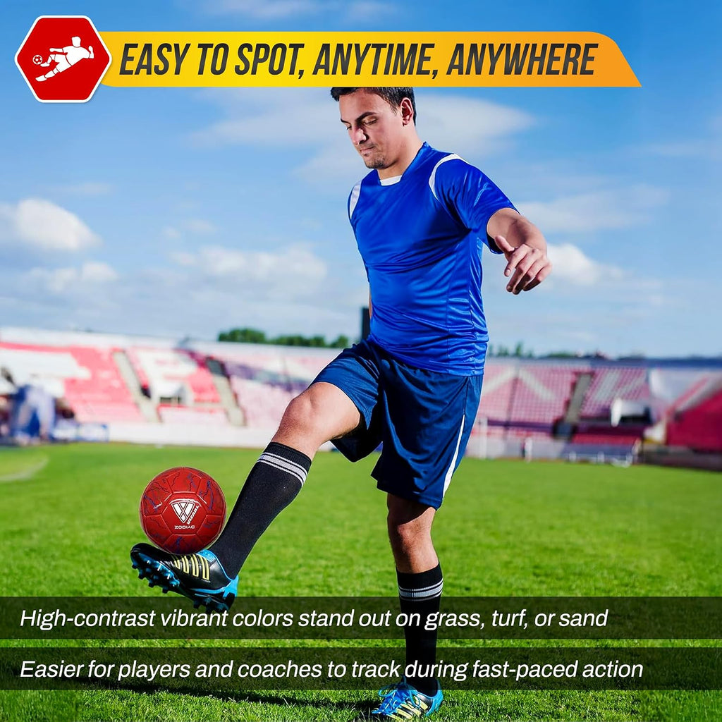 Vizari Zodiac Soccer Ball – Red