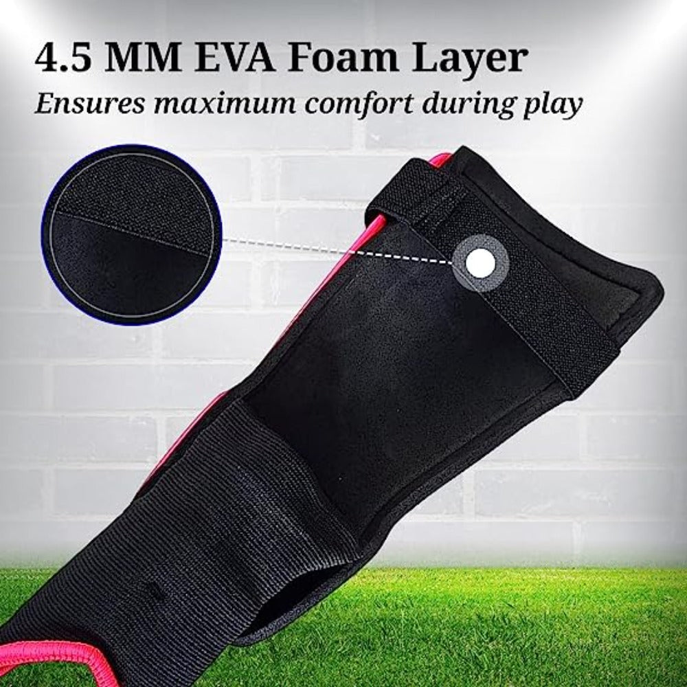 Zodiac Soccer Shin Guard with Detachable Ankle Protection-Pink