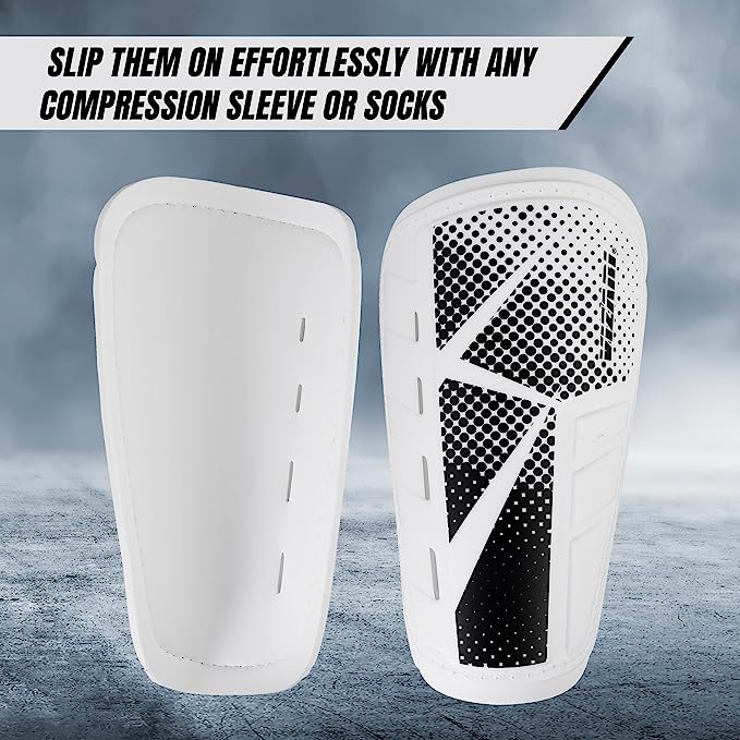 Vector Soccer Shin Guard-White