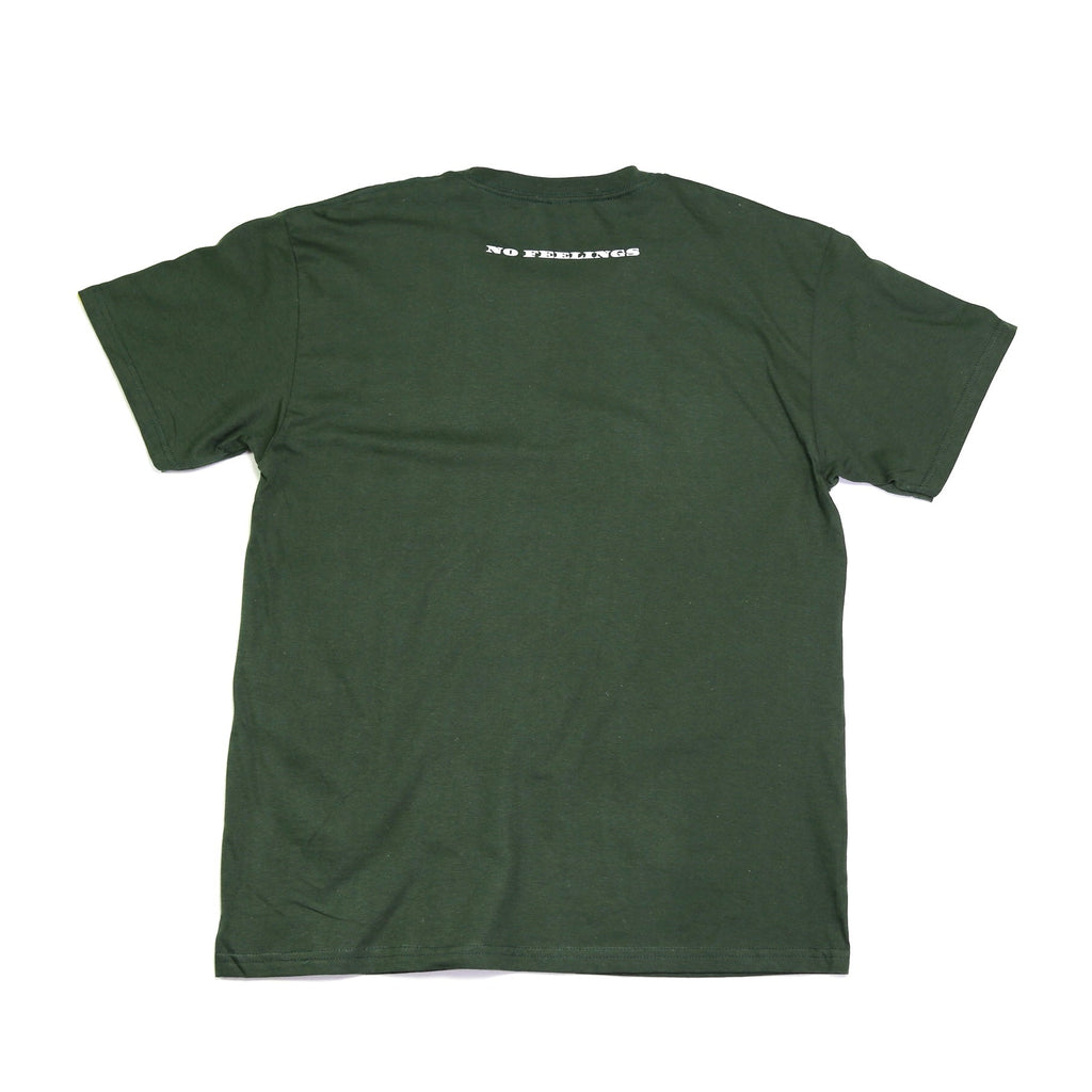 No Feelings T Shirt - Money Green