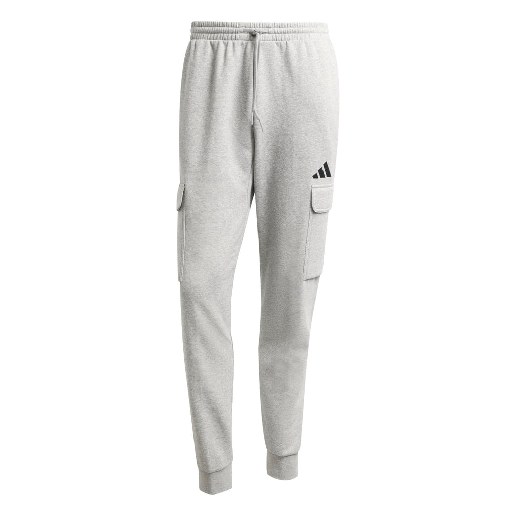 adidas Men's Essentials Feel Cozy Fleece Cargo Pants - Grey