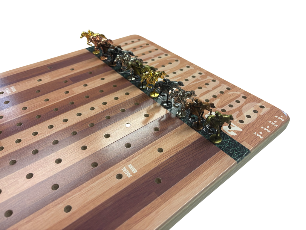 The Horse Race Party Game Striped Track Edition