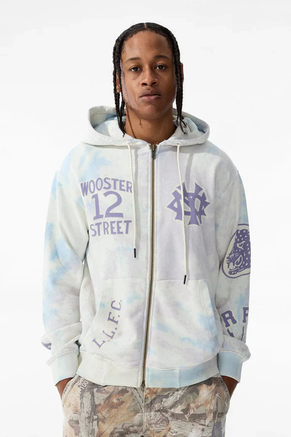 Jordan Craig Wooster Zip Up Hoodie - Cream