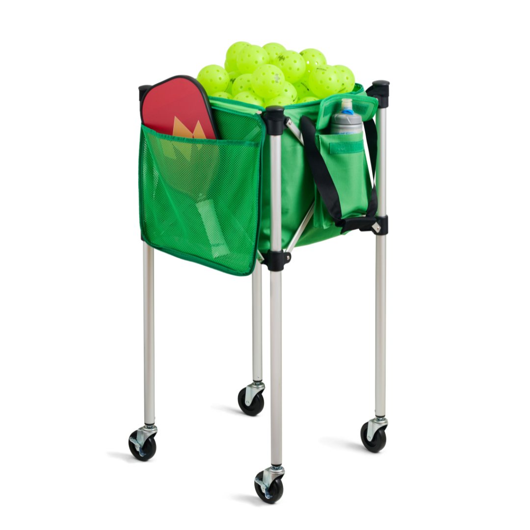 Ball Tote - Green Replacement Bag for Tennis and Pickleball Pro Teaching Cart
