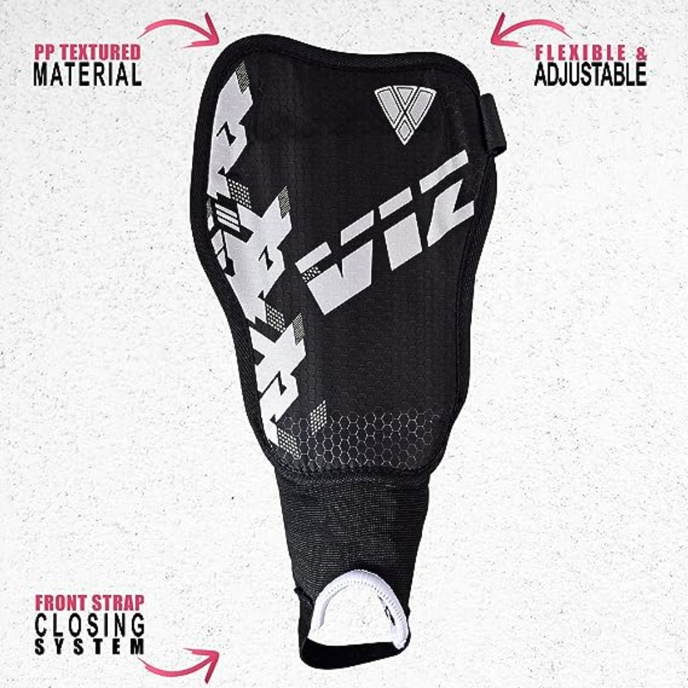 Napoli Soccer Shin Guards-Black/Silver