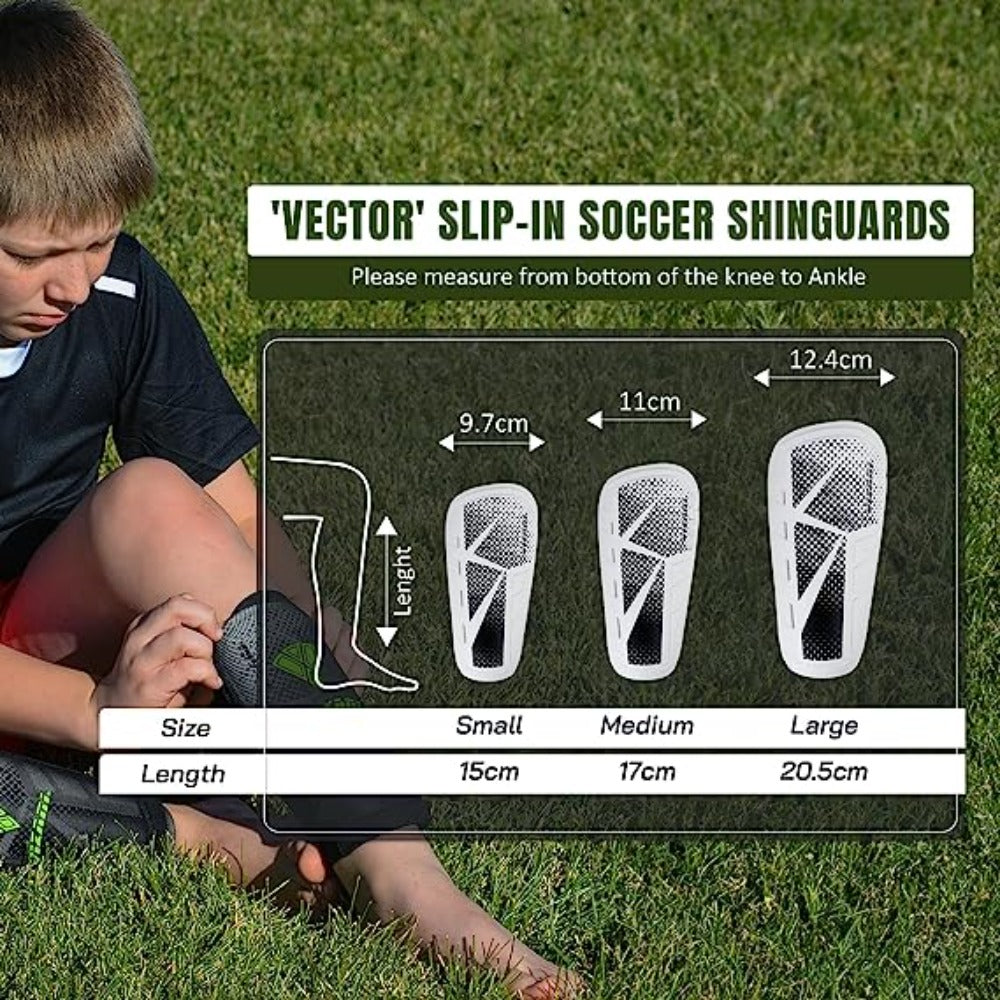 Vector Soccer Shin Guard-White