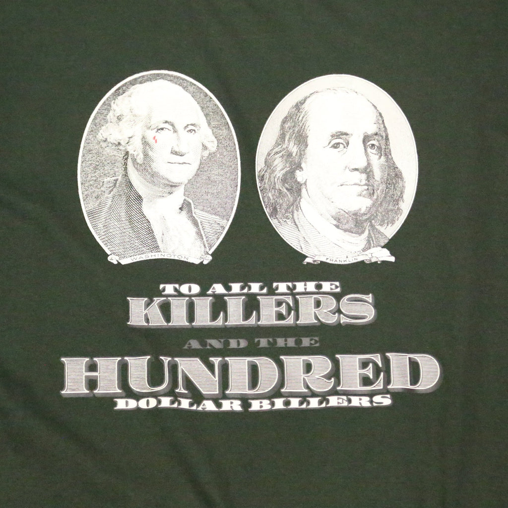 No Feelings T Shirt - Money Green