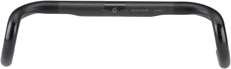 Salsa Cowbell Carbon Drop Handlebar - 31.8mm Clamp 38cm Width Carbon Black