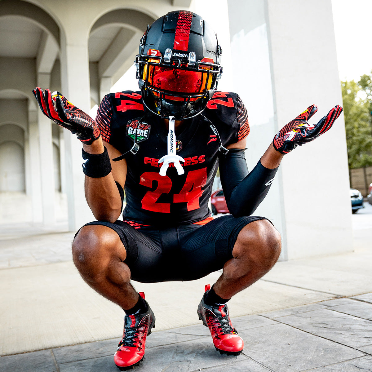 Shadow the Hedgehog Football Gloves - VPS5 by Phenom Elite