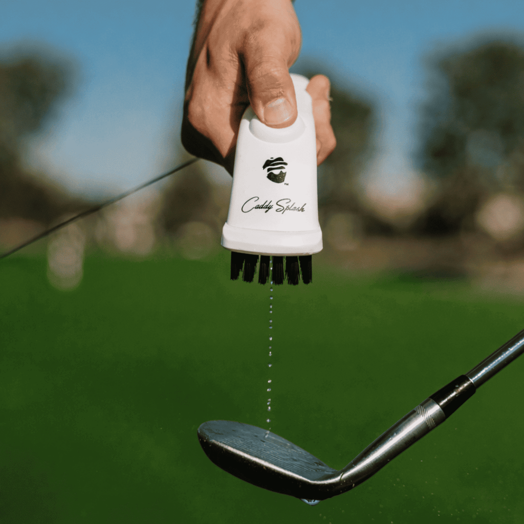 Golf Pocket Mag Towel - White & Ice White Golf Club Water Brush Pro Bundle