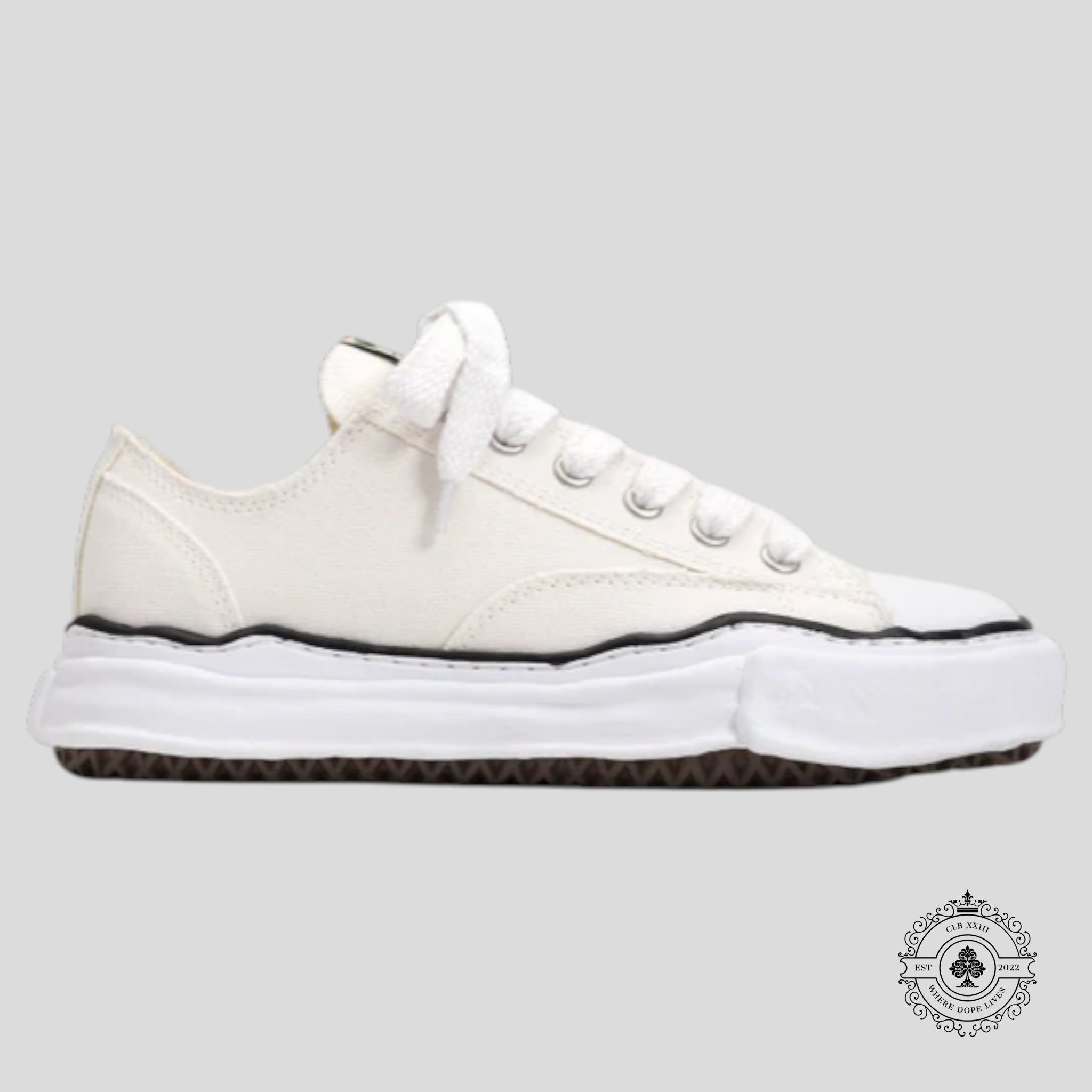 Maison Mihara Yasuhiro Peterson OG Sole Canvas Low White