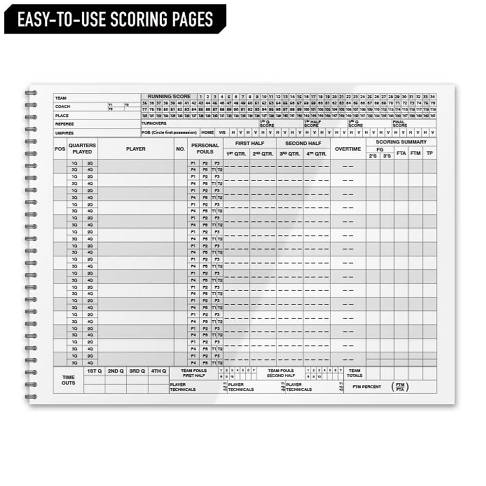 BASKETBALL SCORE BOOK