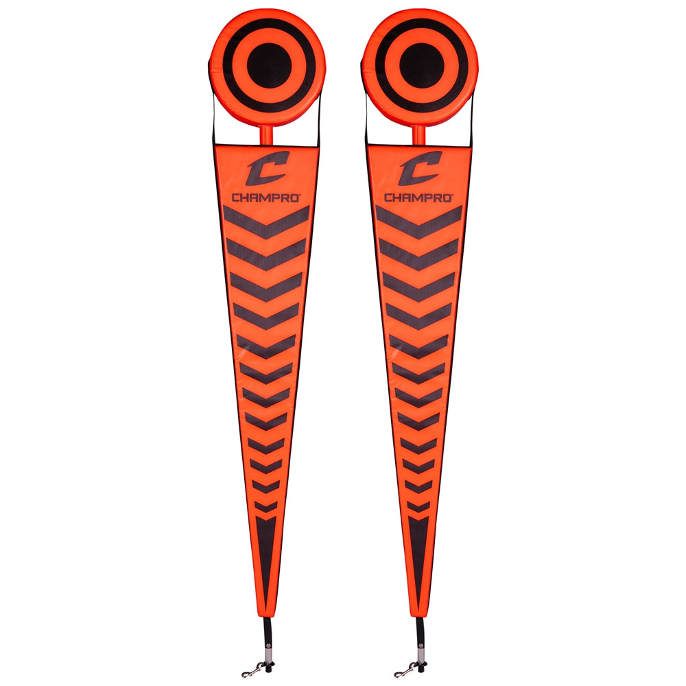2 BULL'S EYES W/CHAIN | FOOTBALL FIELD MARKER SET