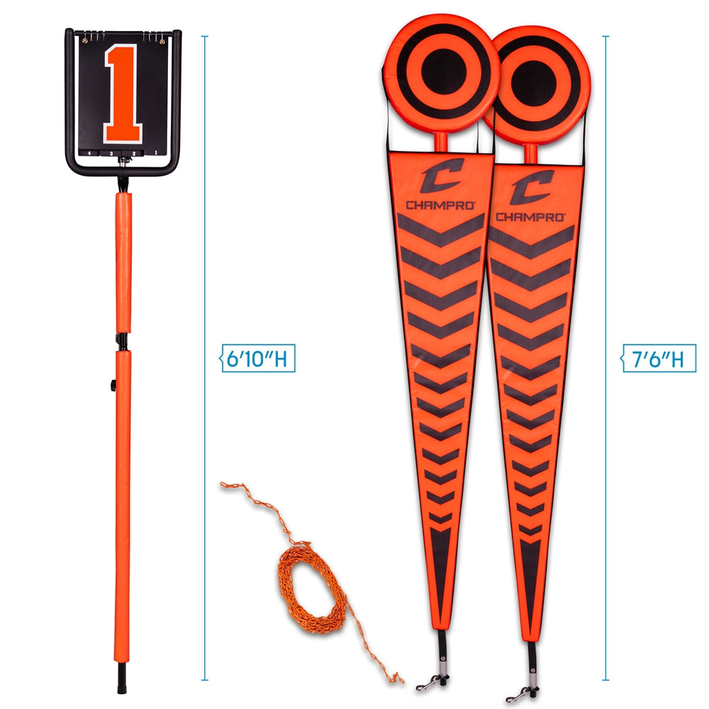 DELUXE DOWN BOX & CHAIN SET | FOOTBALL OFFICIATING EQUIPMENT