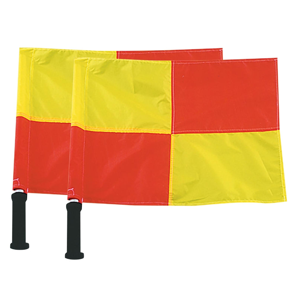 LINESMAN FLAGS W/FOAM GRIPS(2) | SOCCER FIELD MARKERS