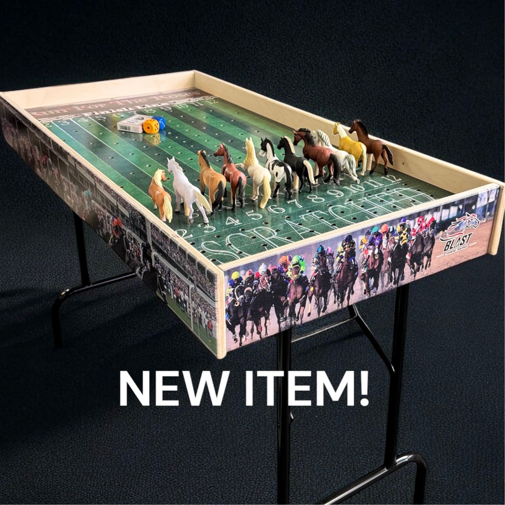 Less than Perfect - Turf Theme Jumbo Horse Game with Printed Rails